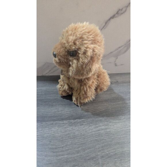 Miyoni by Aurora Brown Poodle Dog Plush Stuffed Animal toy Labradoodl 8" - Picture 10 of 10